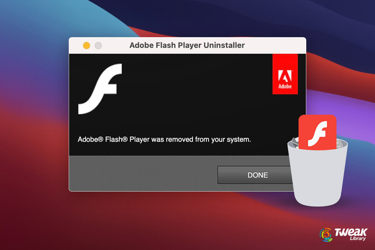 uninstall adobe flash for mac